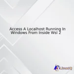 Access A Localhost Running In Windows From Inside Wsl 2