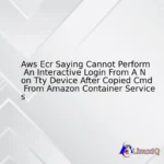 Aws Ecr Saying Cannot Perform An Interactive Login From A Non Tty Device After Copied Cmd From Amazon Container Services