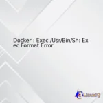 Docker : Exec /Usr/Bin/Sh: Exec Format Error