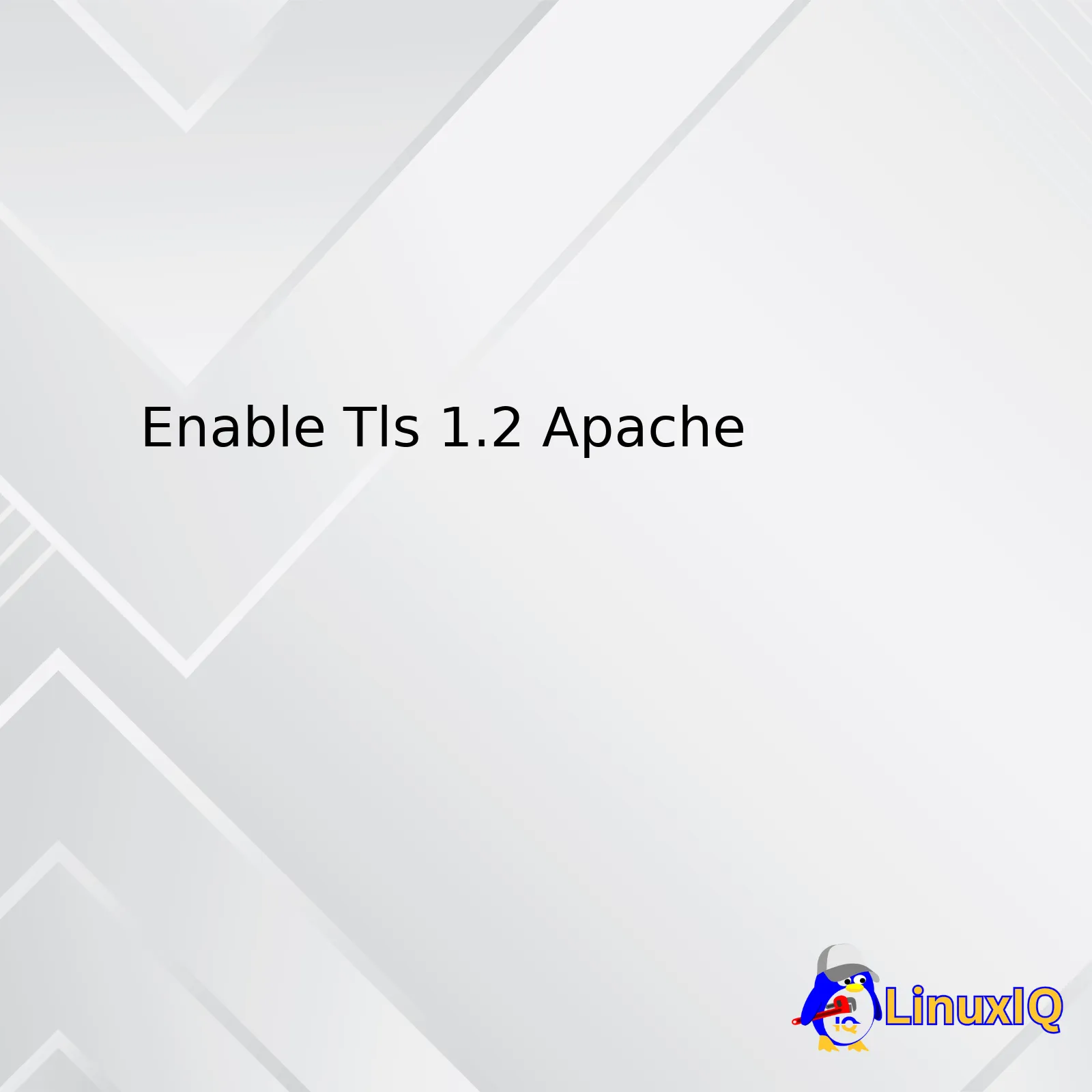 Enable Tls 1.2 Apache