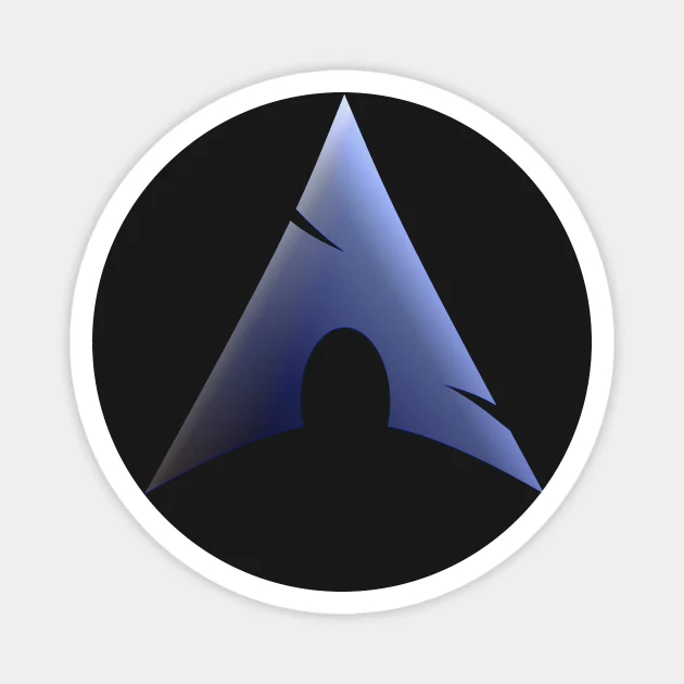 Arch Linux logo - Arch Linux Logo - Arch Linux Logo - Magnet | TeePublic