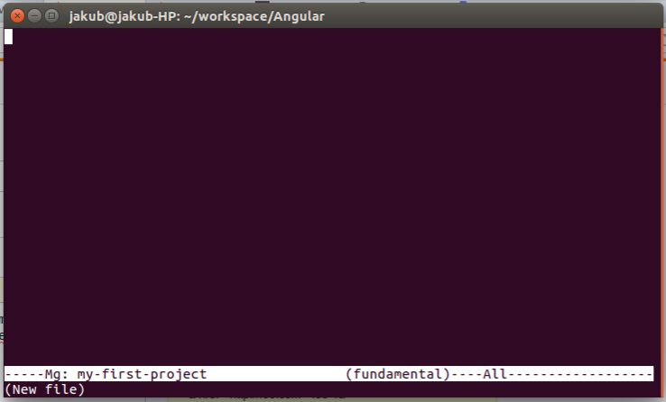 Linux terminal screen - npm - ng new didn't work, showing blank terminal screen - Stack ...